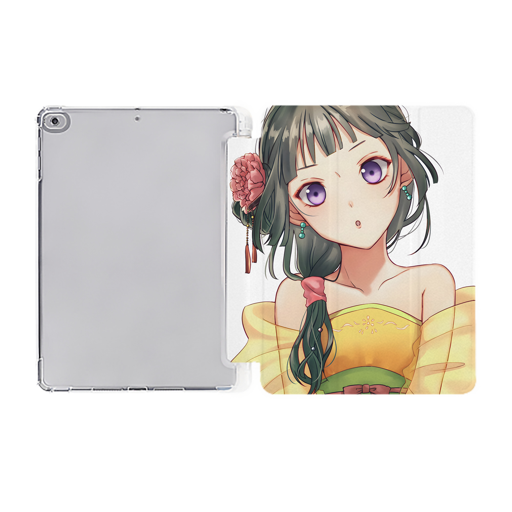 （画像用） 薬屋のひとりごと The Apothecary Diaries IPad ケース ペン収納付き 三つ折りスタンド PUレザー×シリコン 対応機種9.5/10.5/10.9インチ